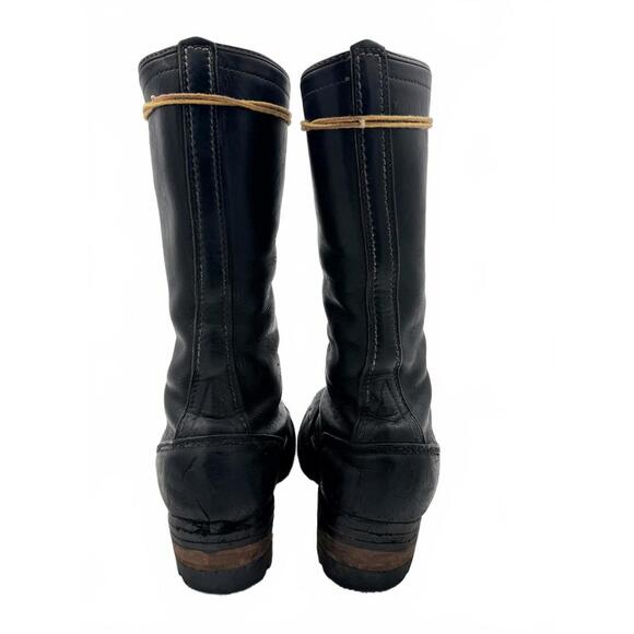 Wesco Lineman/Motorcycle Boots 12E Beautiful Worn/Used 16i - Picture 5 of 9